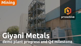 Giyani Metals CEO on demo plant progress and Q4 milestone [upl. by Alilak76]