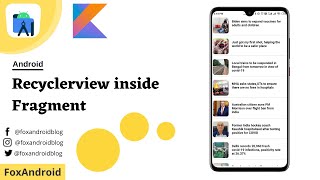 Recyclerview in Fragment Android Studio Tutorial  Recyclerview  Fragment  Kotlin [upl. by Volny142]