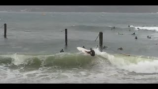 Surfing in Sydney Harbour at Nielsen Park 5th June 2016 [upl. by Steady]