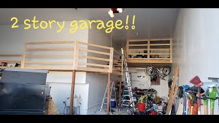 2 STORY GARAGE Building up to the loft to make better use of garage space [upl. by Besse264]