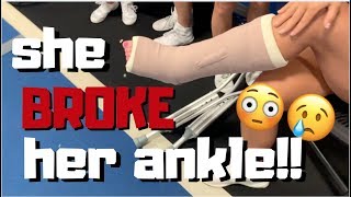 HER ANKLE IS BROKEN practice vlog [upl. by Merrile]