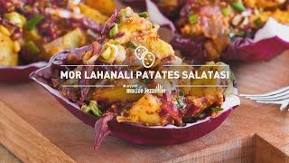 Mor Lahanalı Patates Salatası Tarifi mucizelezzetler [upl. by Corilla288]