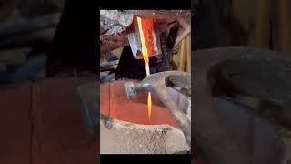 Molten aluminum vs steel hammer [upl. by Miarzim48]