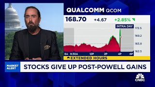 Qualcomm shares spike on earnings and revenue beat [upl. by Cirdnek115]