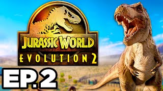 🚑 HEALING INJURED DINOSAURS ALLOSAURUS  Jurassic World Evolution 2 Ep2 Gameplay  Lets Play [upl. by Gothar764]