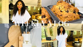 WEEKLY VLOG clean with me  baking banana bread  5k giveaway  South African YouTuber [upl. by Aix]