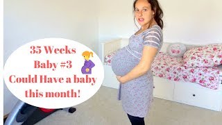 35 Weeks Pregnant Baby 3 Vegan Pregnancy [upl. by Critta]