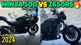 New Video 2024 Kawasaki NINJA 500 vs Kawasaki Z650RS🔥Know which is better😍Complete information [upl. by Elorak]