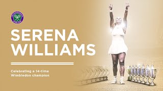 Serena Williams  All 14 Wimbledon Titles [upl. by Inajna]