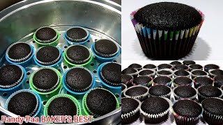 Steam Chocolate Moist Cupcake No Egg No Milk Without oven easy recipe [upl. by Ojibbob252]