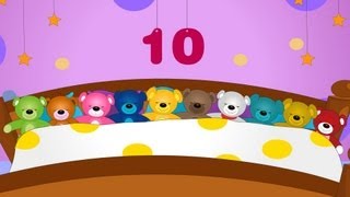 Ten in the bed  Ten in bed  Nursery rhyme [upl. by Nairahcaz]