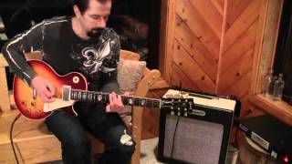 Brunetti Singleman Amp amp Taxi Drive Effect 1959 Gibson Les Paul Demo wwweddievegascom [upl. by Kipton]