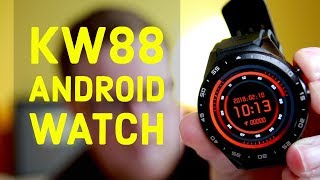 KW88 Bluetooth Smart Watch With Android 51 REVIEW  GPS WiFi Install Android Apps on your Watch [upl. by Rebel]