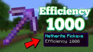 How to get Efficiency 1000 in Minecraft  Command Block Tutorial [upl. by Christiana479]