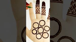 Gol tikki mehndi design 👌❤️😍video new shorts kaju4466 mehndi [upl. by Atnoid]