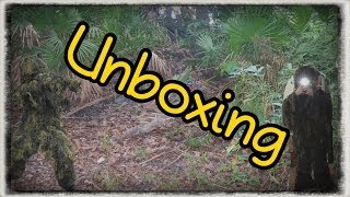 Unboxing Ghillie Suit Anti Fire Woodland GermanHDFunny  Have Fun [upl. by Yeca]