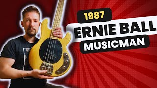 1987 Ernie Ball Music Man Stingray 4 Electric Bass with Top DiscoBoogie BassLines [upl. by Eyar]