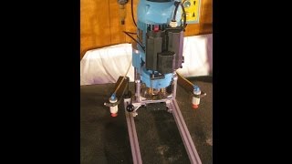 Hettich Blue Max Hinge Boring Machine Demo How To  cabinet drilling borer drill [upl. by Enyr]