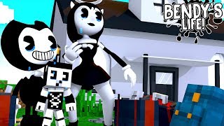 Minecraft BENDYS LIFE  BENDY AND ALICE ANGEL MOVE AWAY FOREVER [upl. by Airdnax]