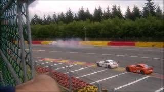 CRASH Ginetta GT5 Challenge at SpaFrancorchamps 2016 [upl. by Analise]