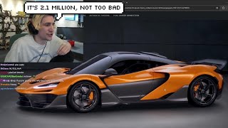 xQc is Buying a McLaren W1 [upl. by Dominy213]