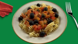 Italienisch und schnell 15MinutenPasta mit TomatenOlivenSauce 110 [upl. by Glenden]