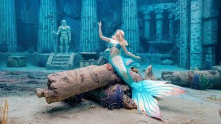 RELAXING MERMAID SWIMMING UNDERWATER  ATLANTIS [upl. by Horace]