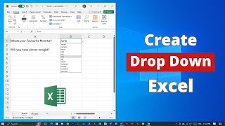 How to Create a Drop Down List on Microsoft Excel [upl. by Hadeis]