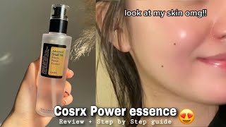 How I repair my skin barrier with Cosrx Advanced Snail 96 Mucin Power Essence  Review amp how to use [upl. by Harimas]