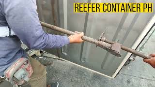 DETACHED PVC DOOR FRAME  REEFER CONTAINER BOX REPAIR [upl. by Modnarb121]