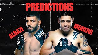 UFC Fight Night Predictions Moreno vs Albazi [upl. by Maillij881]