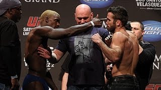 UFC 155 WeighIn Full Card Things Heat Up Between Guillard and Varner [upl. by Grane]