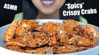 ASMR SPICY CRISPY BABY CRABS  Extreme Crunchy Eating Sounds  No Talking ASMR Phan [upl. by Moira]