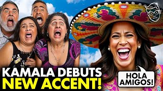 Kamala BreaksOut Fake New SPANISH Accent For Hispanic Audience Crowd CRINGES This is PAINFUL [upl. by Felise]