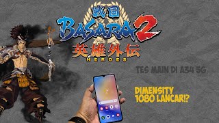 MAIN BASARA HEROES II EMULATOR DI SAMSUNG A34 5G  2024 [upl. by Langer]