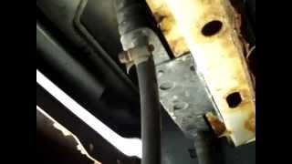 Transmission Flush 1996 Ford Explorer 50 AWD Trans cooler line repair [upl. by Hnirt161]