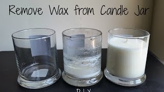 How to Remove Wax from a Candle Jar  3 Ways [upl. by Gerri]