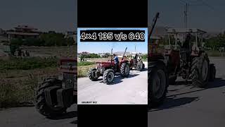 Massey Ferguson 135 4×4 vs 640  power of Massey Ferguson 135 [upl. by Yngiram486]