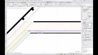 ARCHICAD19 mini Tut Sparrendach mit Aufbauten [upl. by Mimajneb]