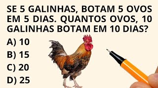 🔥2 QUESTÕES DE MATEMÁTICA PARA DESTRAVAR SEU CÉREBRO🧠 NÍVEL 1 [upl. by Ecirtel]