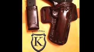 Kingbridge Leather Half Coverage Holsters for 1911 Pistols [upl. by Ecyac220]