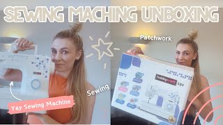 Hobbycraft 19s Sewing Machine Unboxing  unlocking a new skill  unboxing and exploring a new craft [upl. by Ahsad]