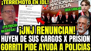 BOMB4ZA COLAPSA TODA JNJ RENUNCIAN Y DESESPERADOS HUYEN POR ARRESTOS Y GORRITI GRITA AUXILIO A PNP [upl. by Alrzc]