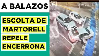 Vídeo muestra cómo la escolta de Katherine Martorell frustra a balazos una encerrona [upl. by Acirem698]