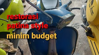 Restorasi vespa ori look patina style [upl. by Stahl]