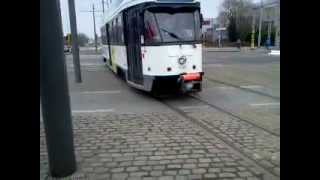 Tramlijn 4 naar HobokenKioskplaatsLelieplaats met PCCtrams in AntwerpenBerchemstation [upl. by Yortal715]