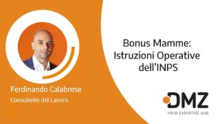 Bonus Mamme Istruzioni Operative dell’INPS [upl. by Mcadams]