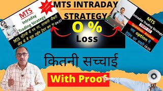 MTS Strategy Back test  Intraday Trading Strategy By MTech BackTest Record MohanRajwadeOfficial [upl. by Mairim458]