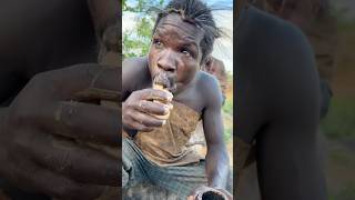 Wow😮😋‼️ This is So delicious food Hadza makes traditionally hadzabetribe villagelife food [upl. by Azriel755]