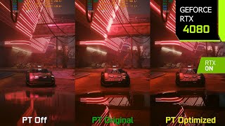 Cyberpunk 2077 Optimized Path Tracing Mod v50  Up to 40 More FPS  RTX 4080 4K 1440p DLSS 37 FG [upl. by Zebadiah]